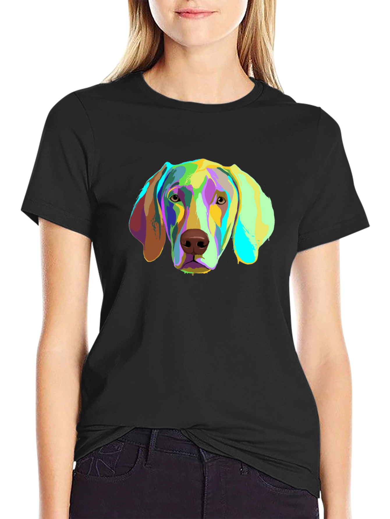 Dog Graphic T-Shirt - Colorful Puppy Tee