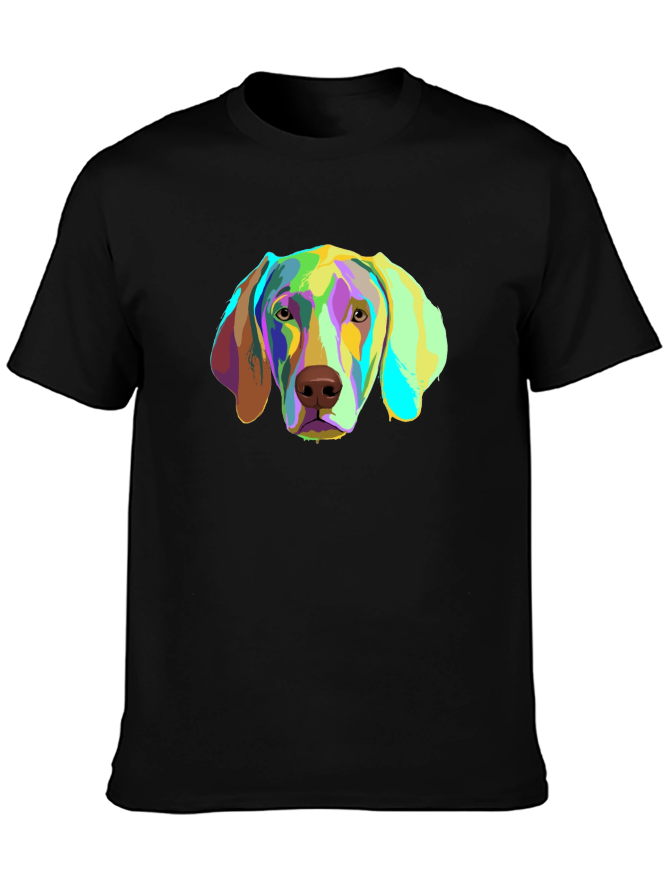 Dog Graphic T-Shirt - Colorful Puppy Tee