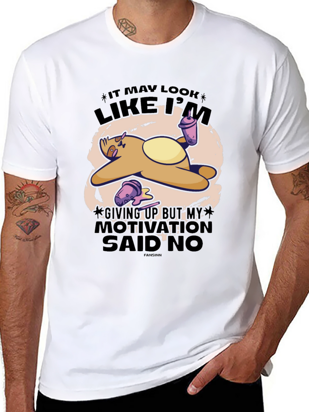 Funny Sloth Motivation T-Shirt