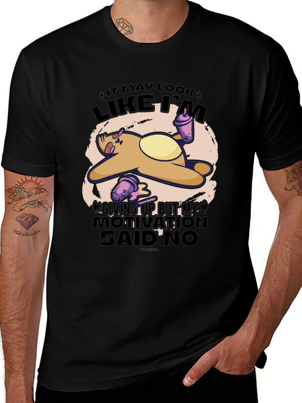 Funny Sloth Motivation T-Shirt