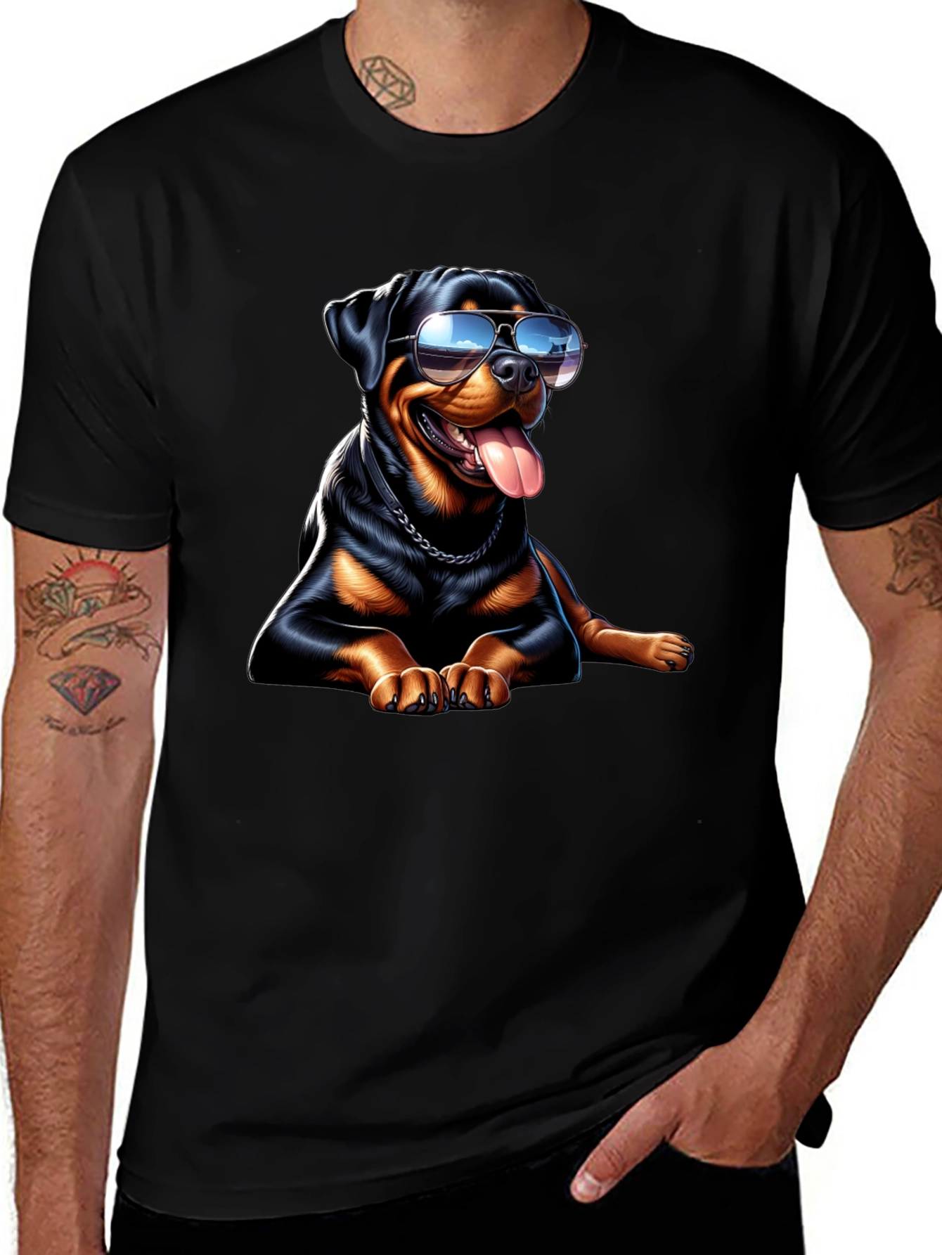 Cool Rottweiler Graphic Tee