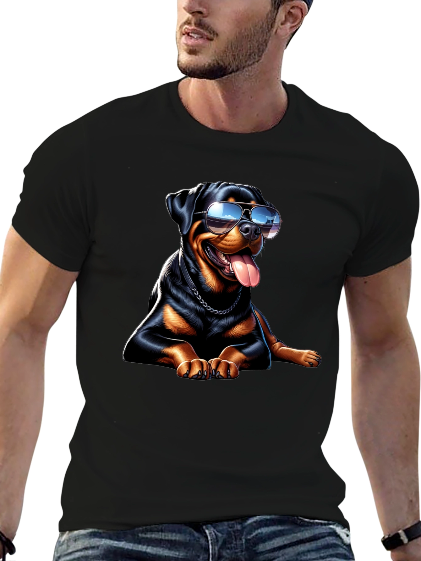 Cool Rottweiler Graphic Tee