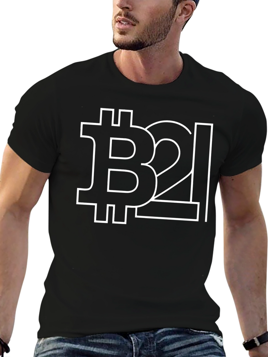 Bitcoin B2L Black Graphic T-Shirt