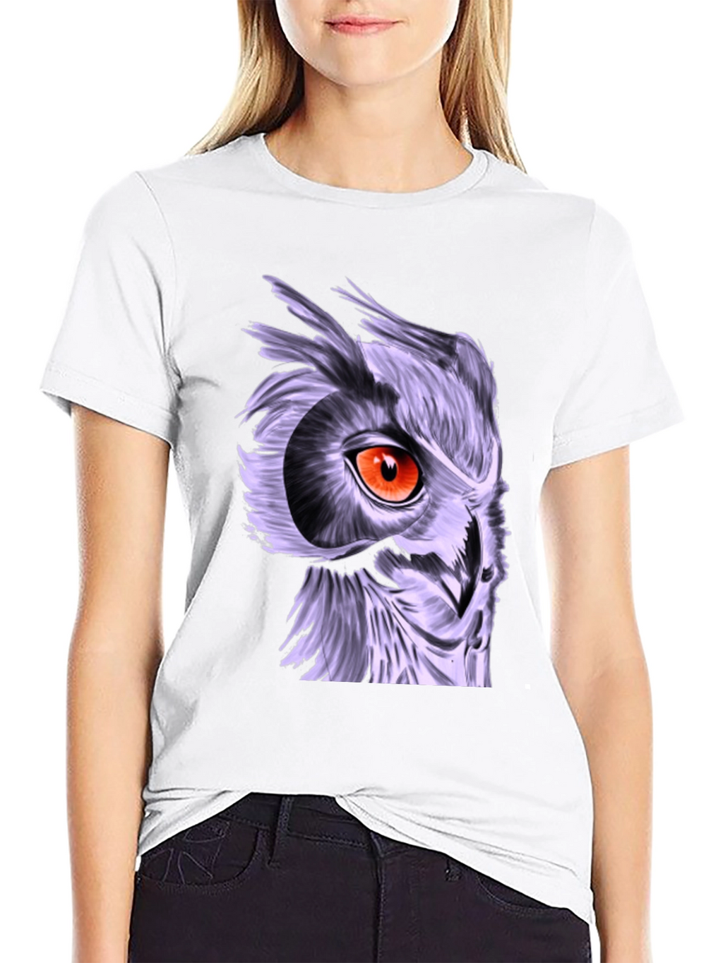 Owl Graphic T-Shirt - Striking Eye Design
