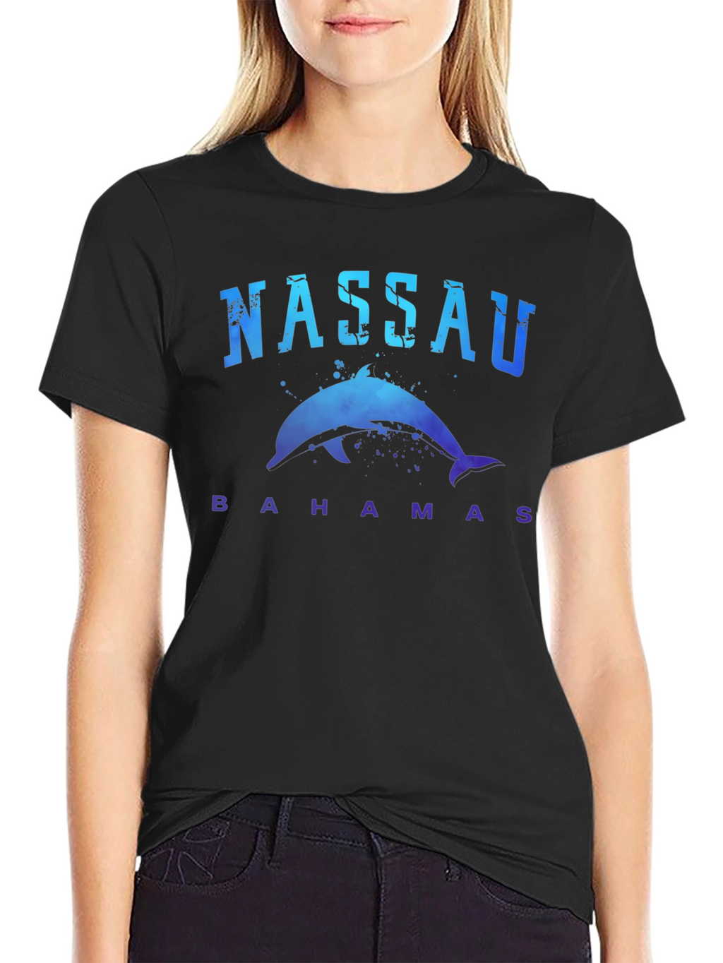 Nassau Bahamas Dolphin Graphic T-Shirt