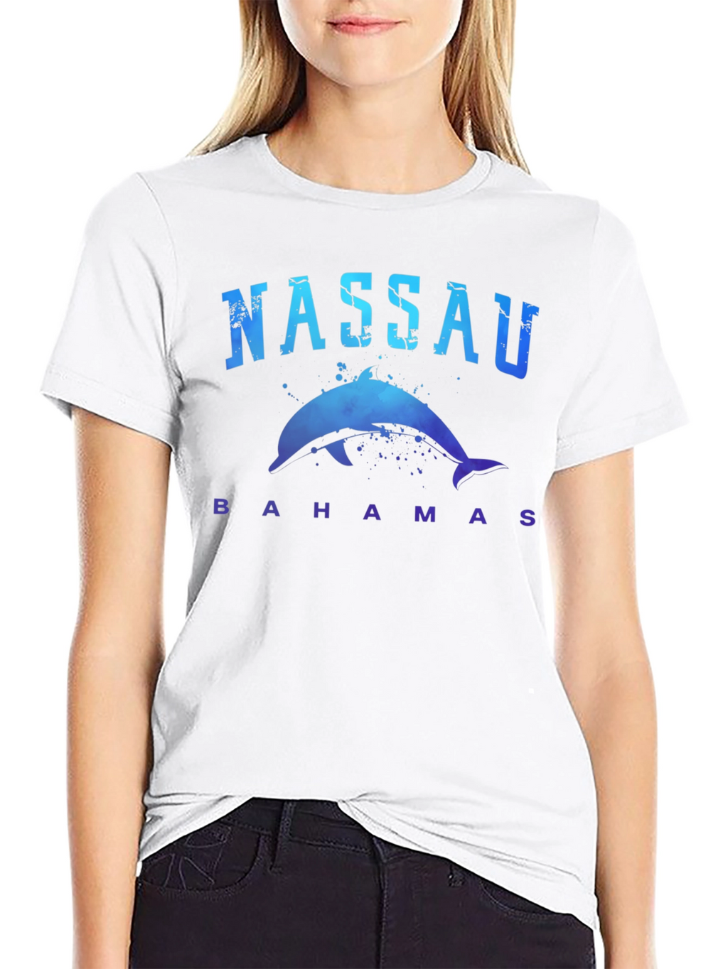 Nassau Bahamas Dolphin Graphic T-Shirt
