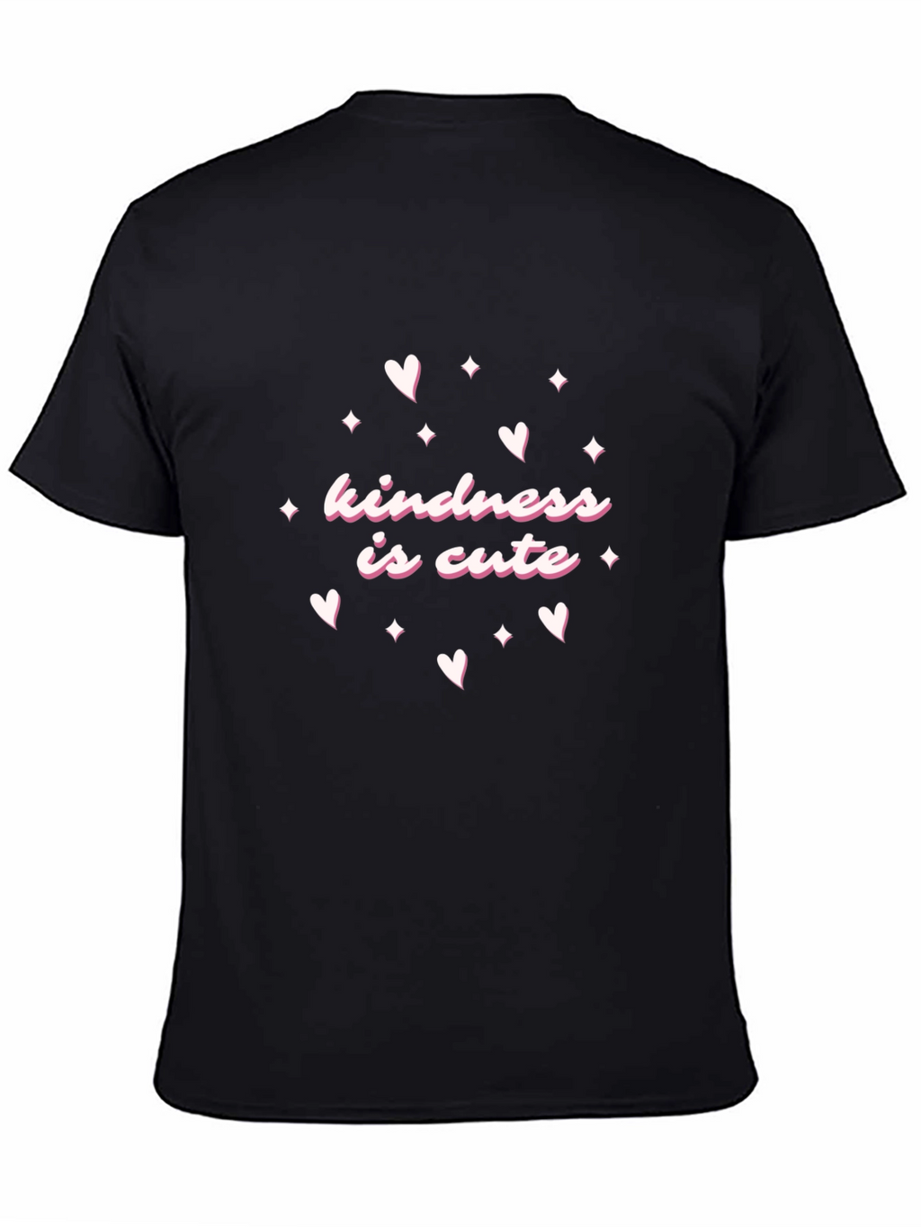 Kindness Is Cute Black T-Shirt