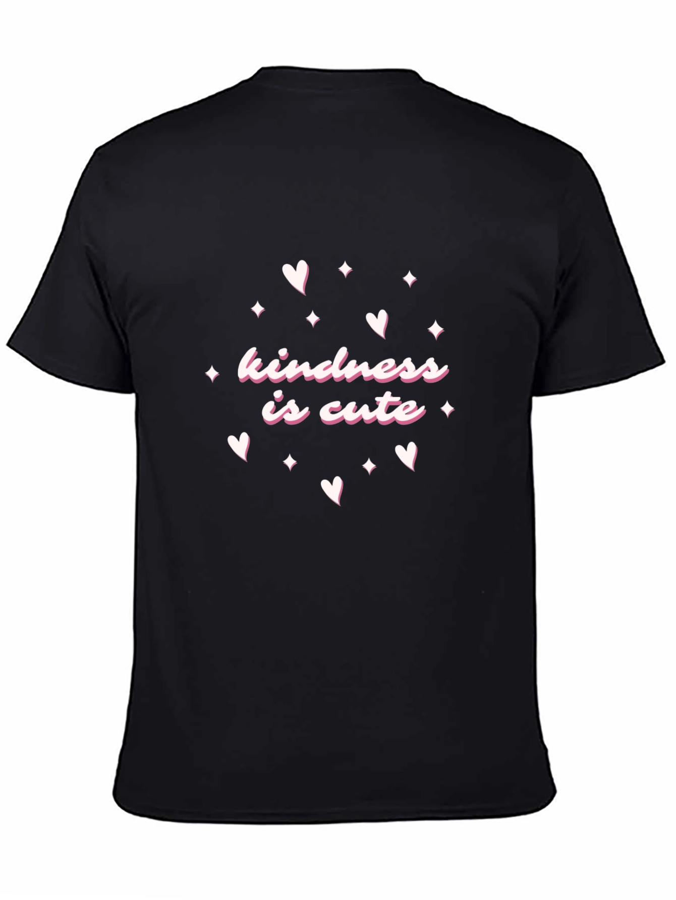 Kindness Is Cute Black T-Shirt