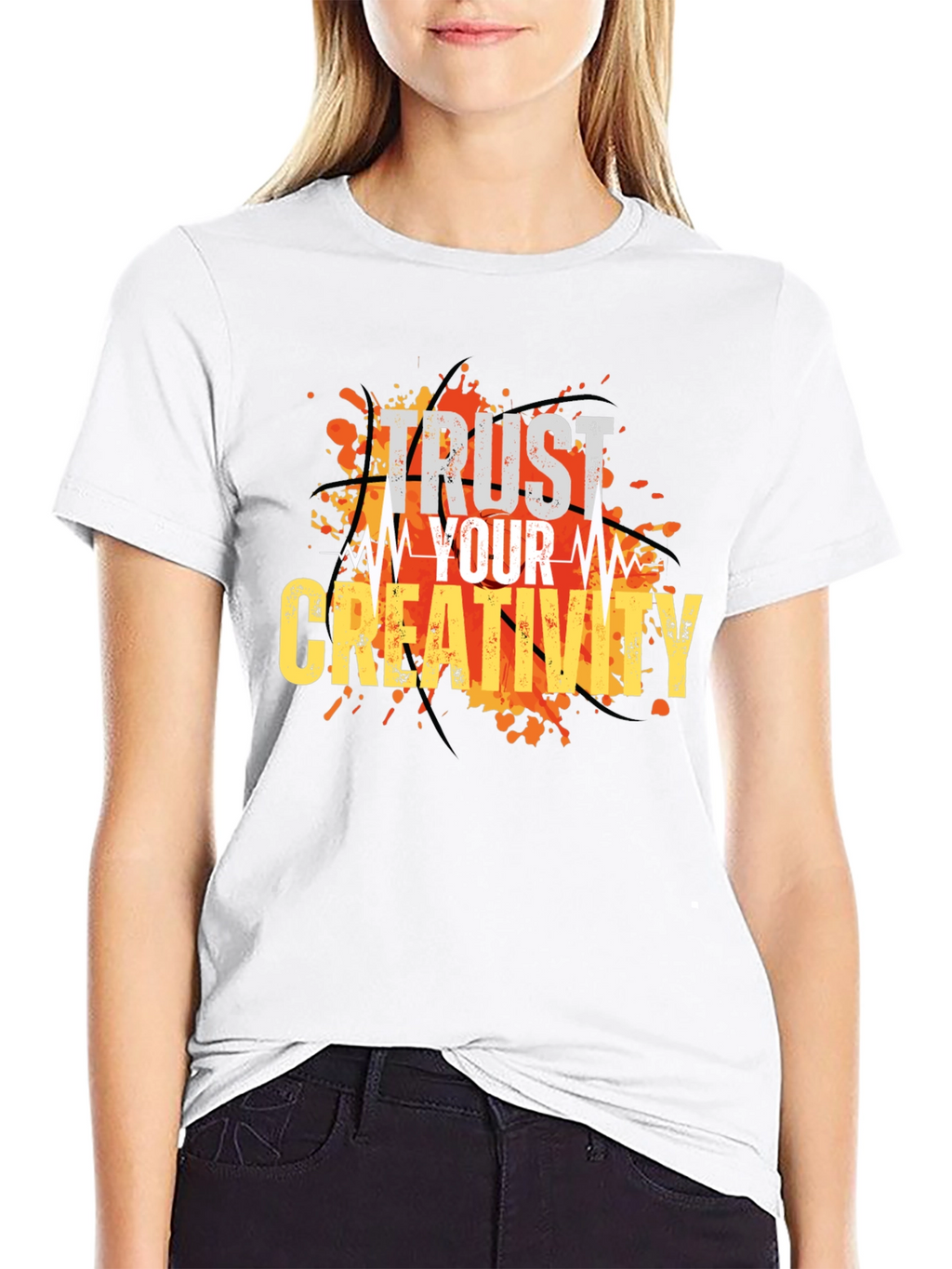 Trust Your Creativity Graphic T-Shirt - Black