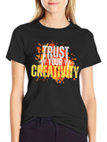 Trust Your Creativity Graphic T-Shirt - Black