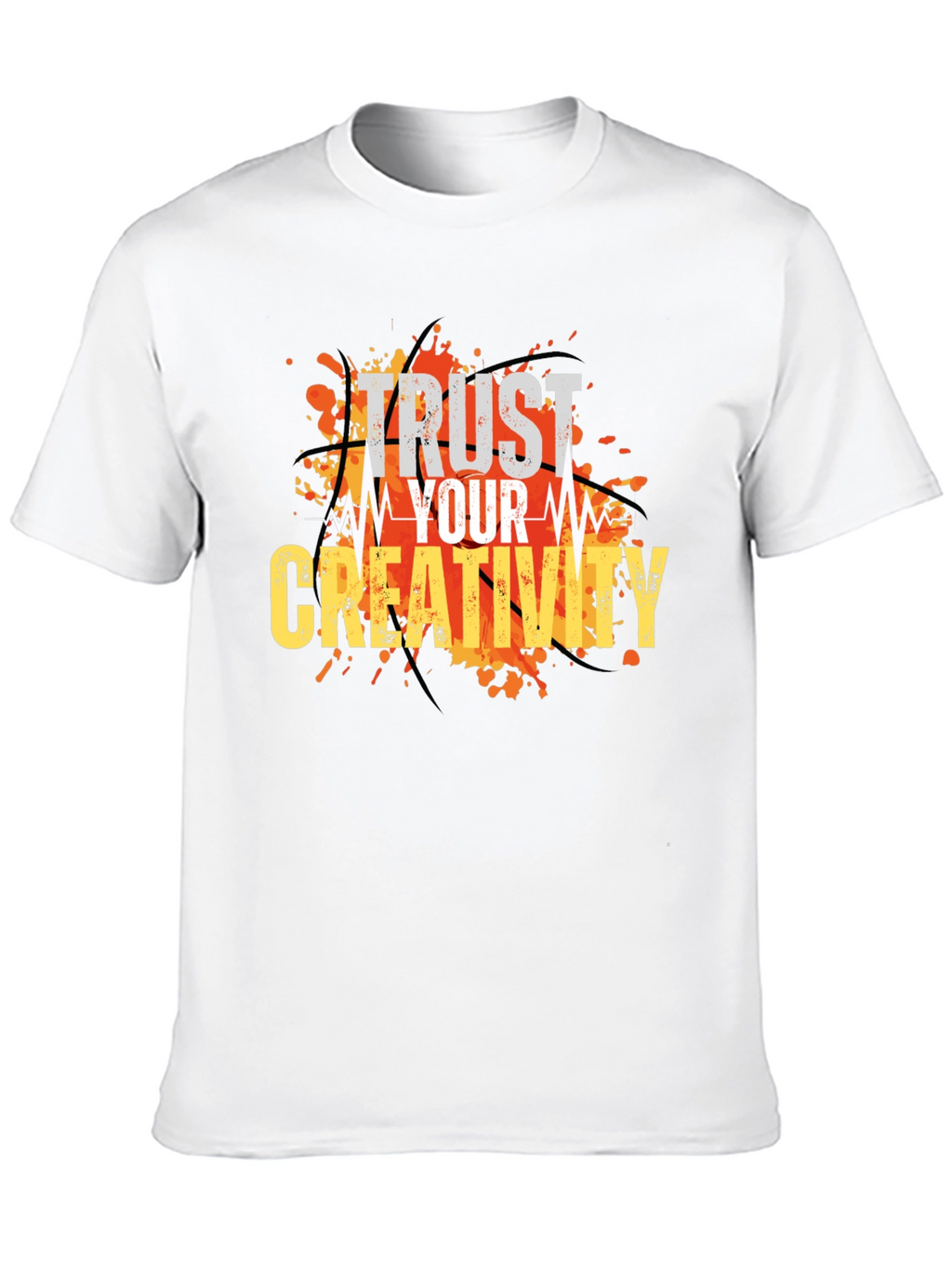 Trust Your Creativity Graphic T-Shirt - Black