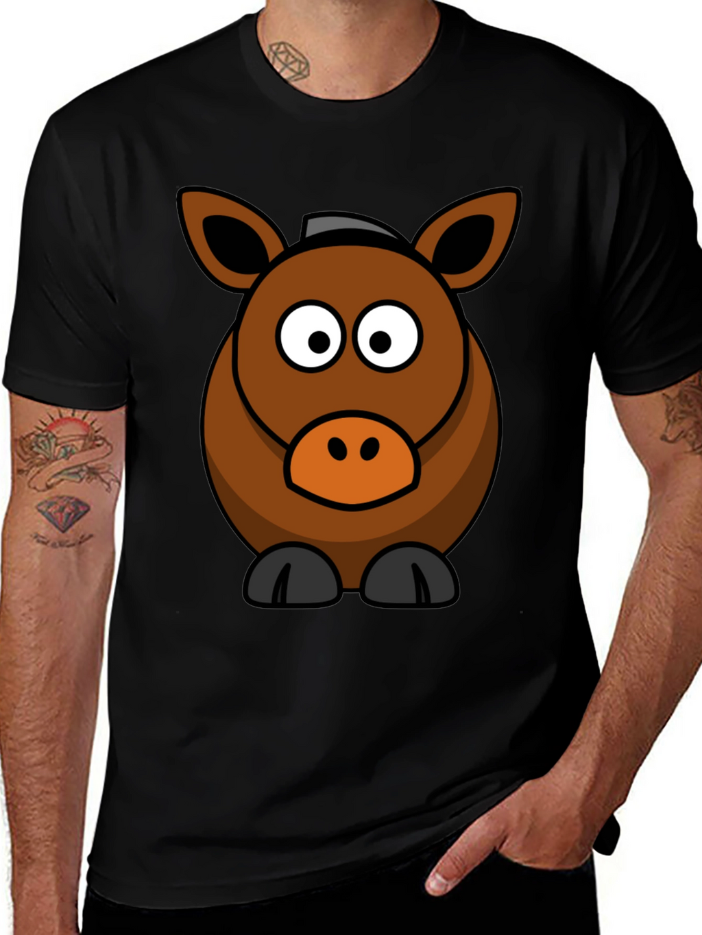 Cartoon Horse Graphic Tee