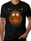 Cartoon Horse Graphic Tee