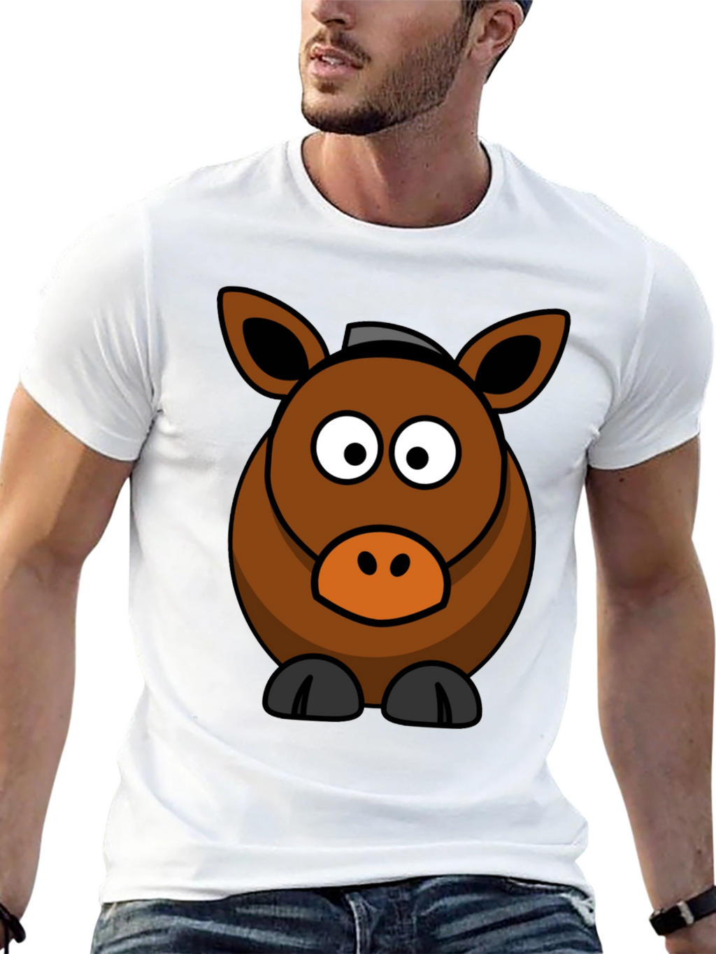 Cartoon Horse Graphic Tee