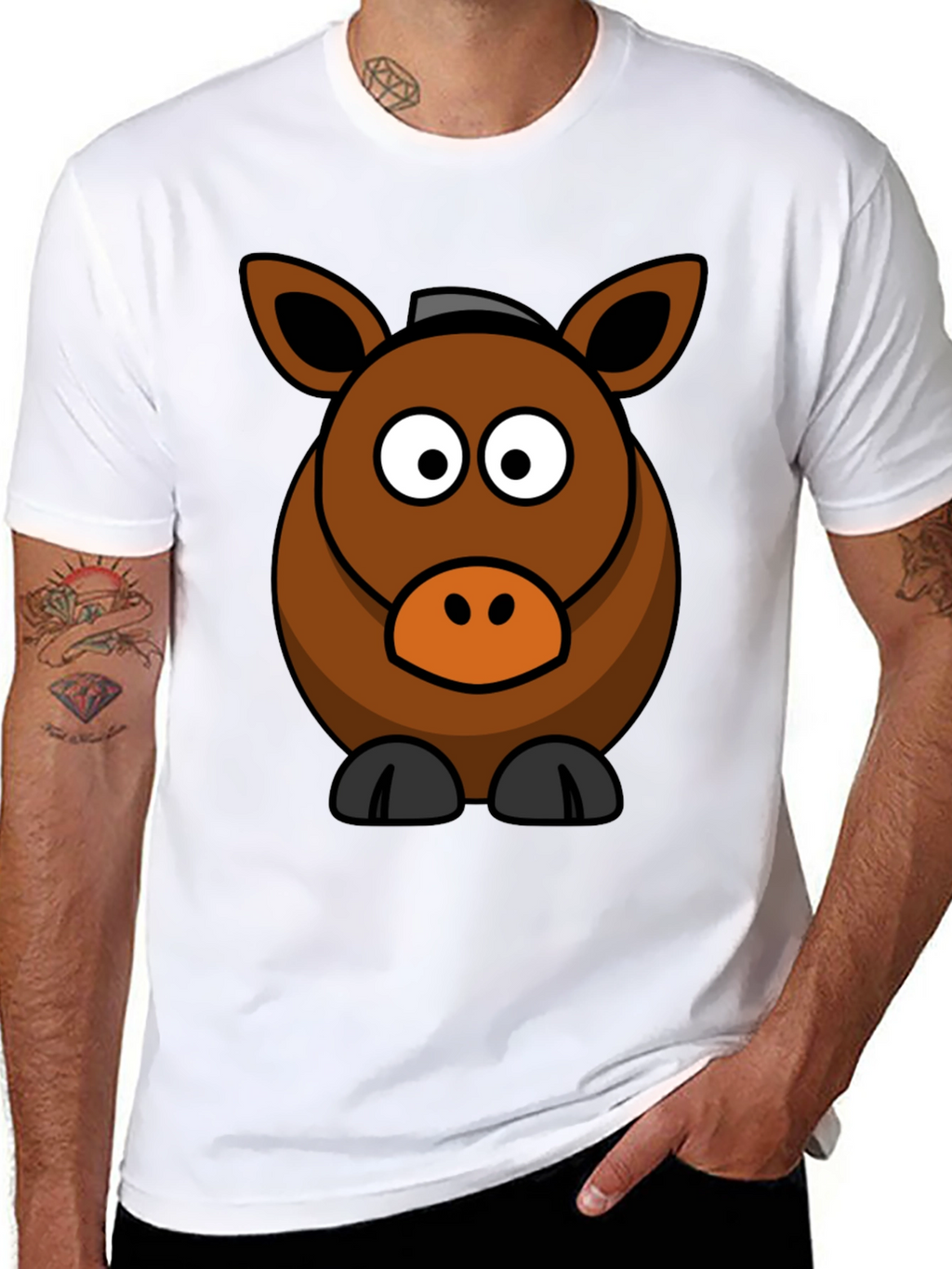 Cartoon Horse Graphic Tee