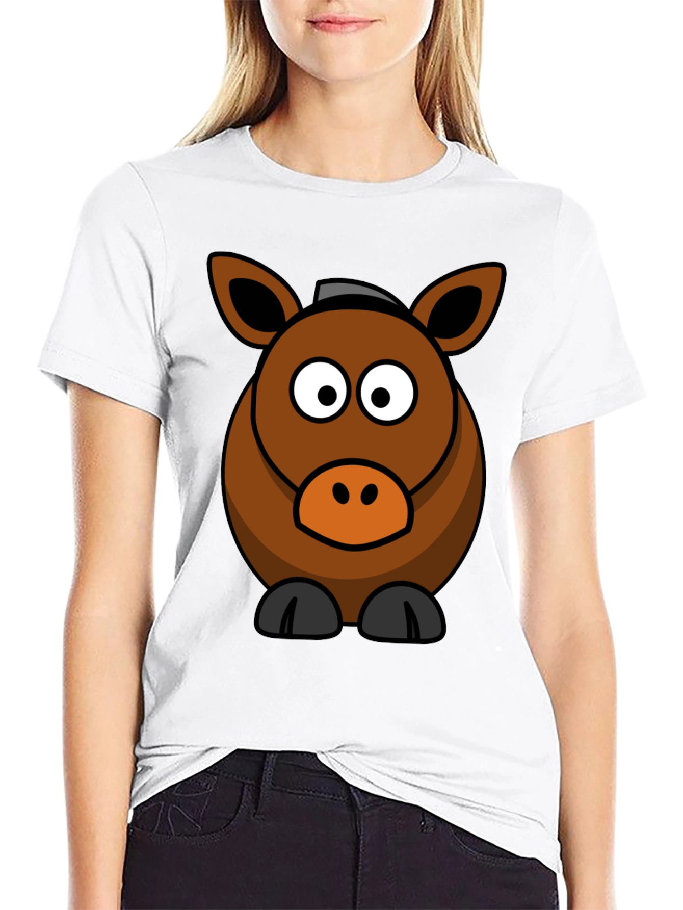 Cartoon Horse Graphic Tee