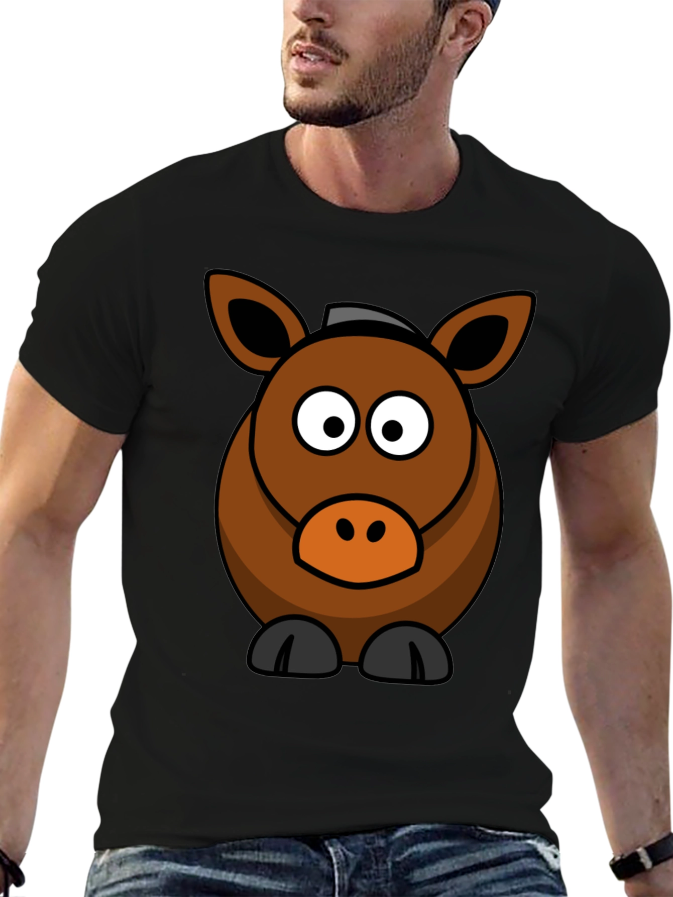Cartoon Horse Graphic Tee