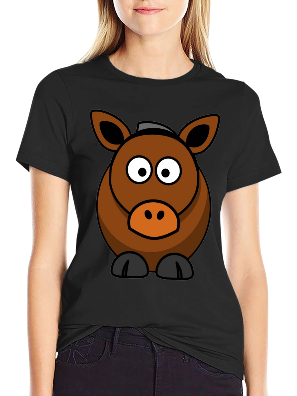 Cartoon Horse Graphic Tee