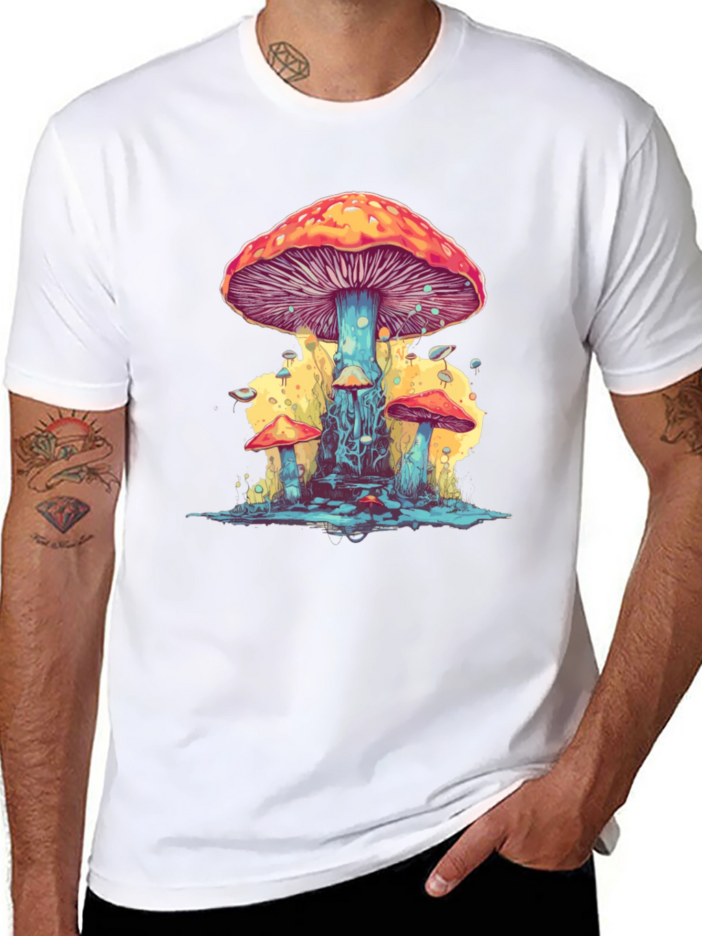 Psychedelic Mushroom Graphic Tee