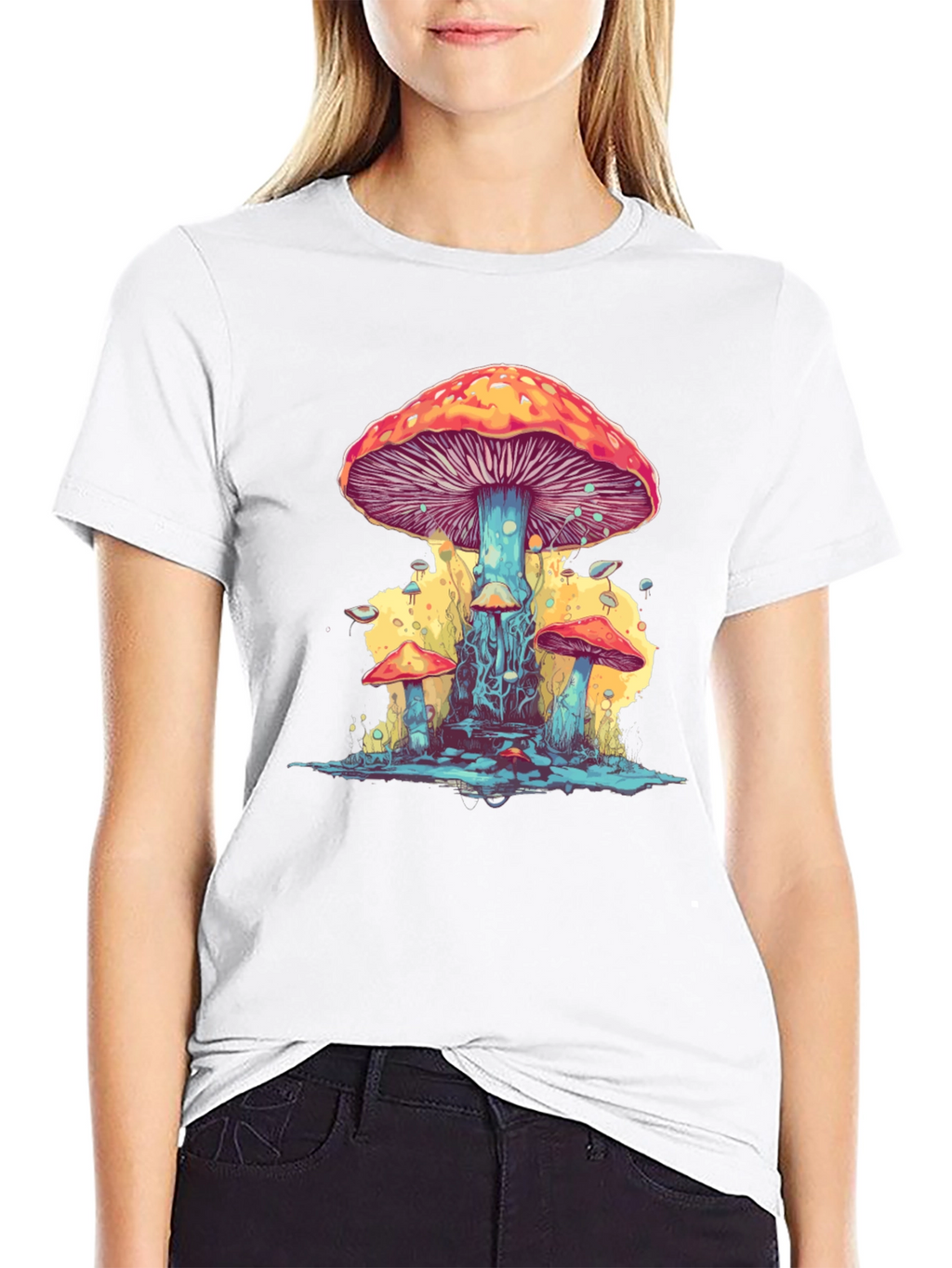 Psychedelic Mushroom Graphic Tee