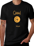 Good Food Good Mood Black Graphic Tee