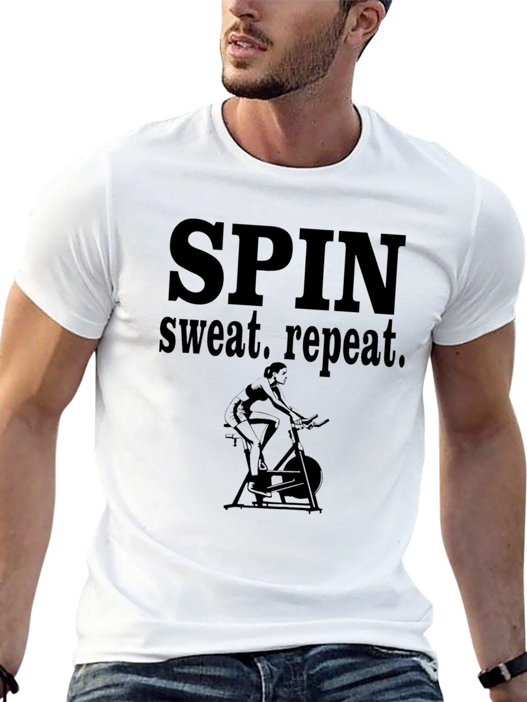 Spin Sweat Repeat Black T-Shirt
