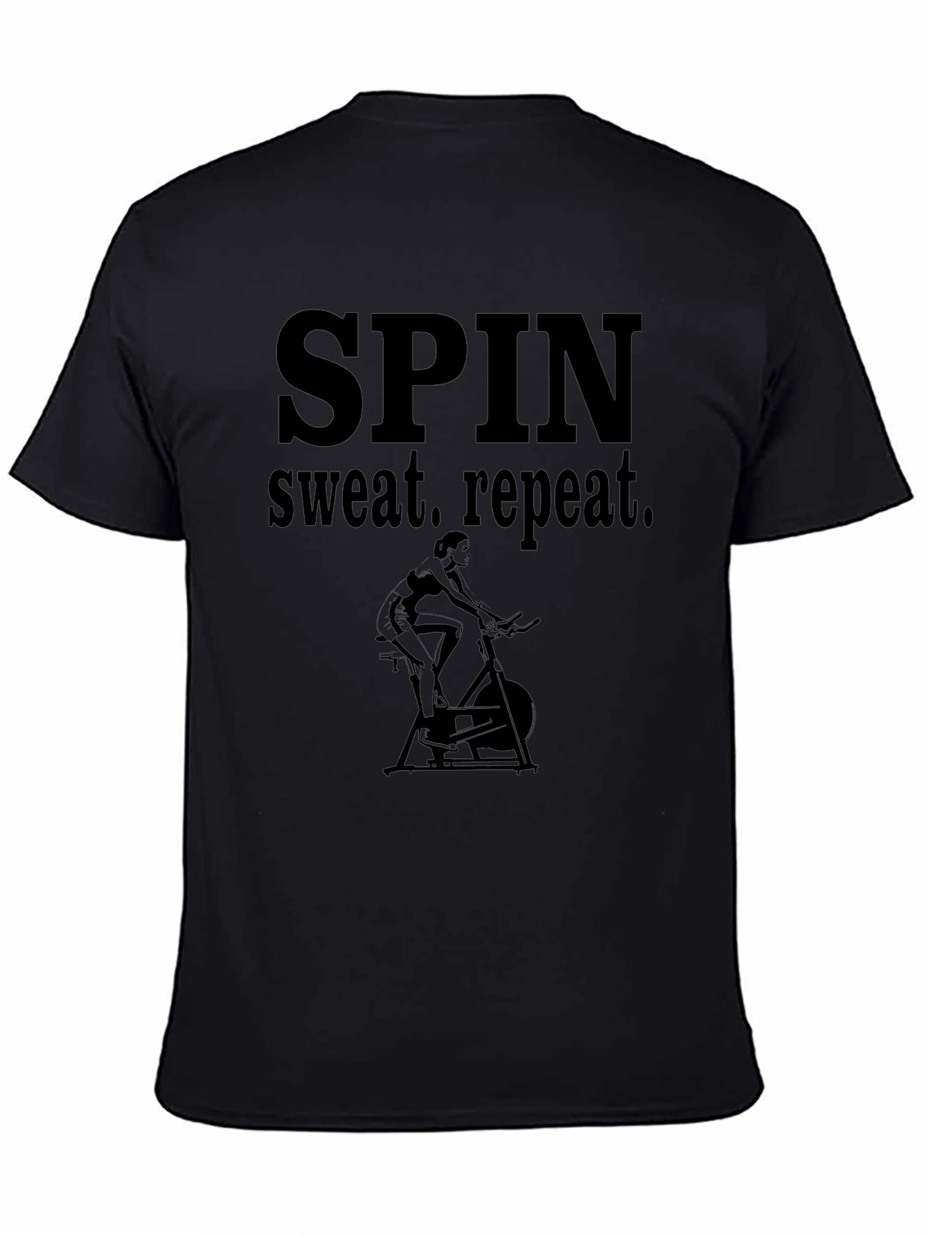 Spin Sweat Repeat Black T-Shirt