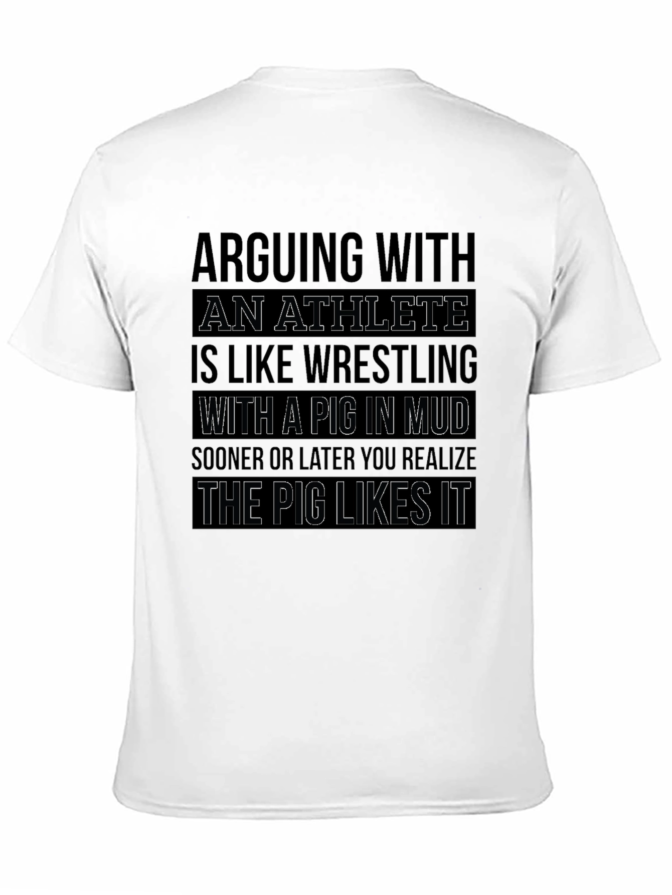 Athlete Pig in Mud T-Shirt