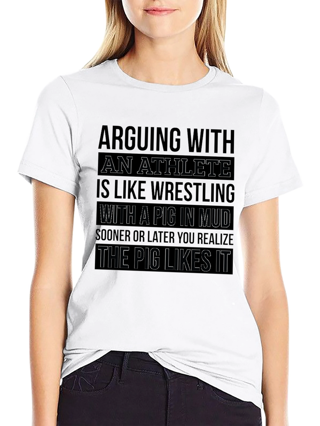Athlete Pig in Mud T-Shirt