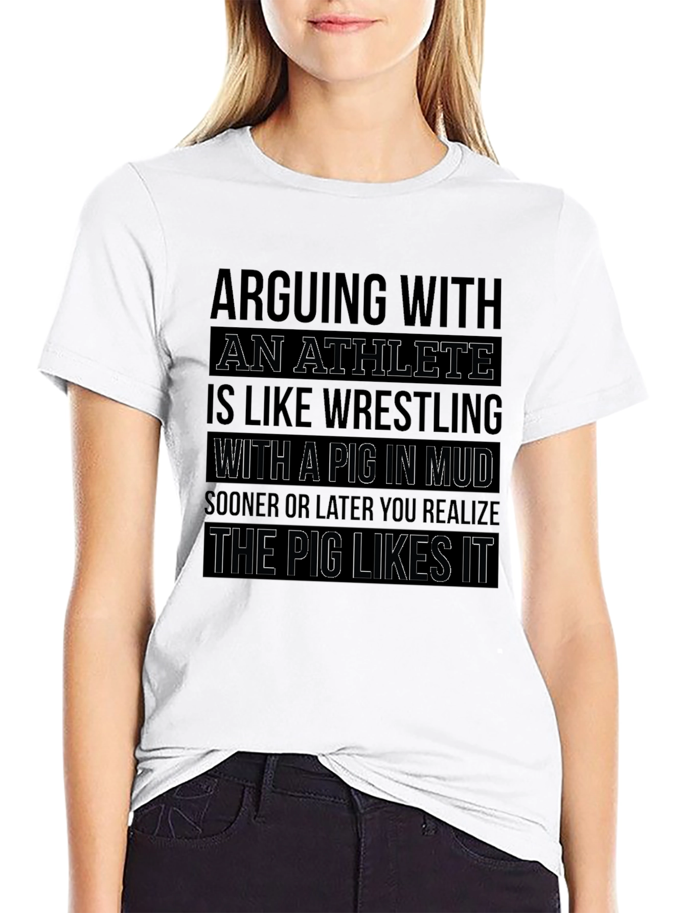 Athlete Pig in Mud T-Shirt