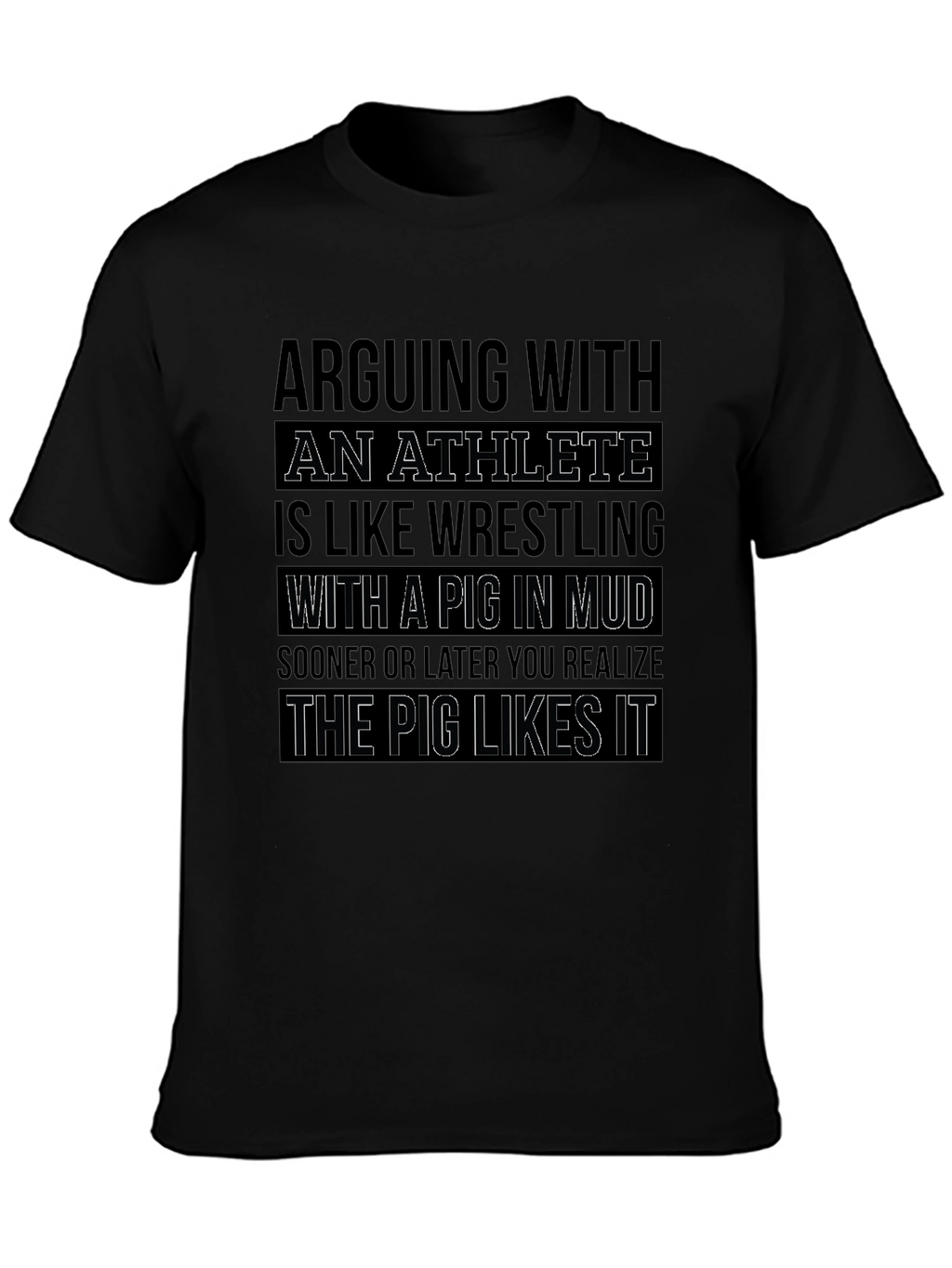 Athlete Pig in Mud T-Shirt