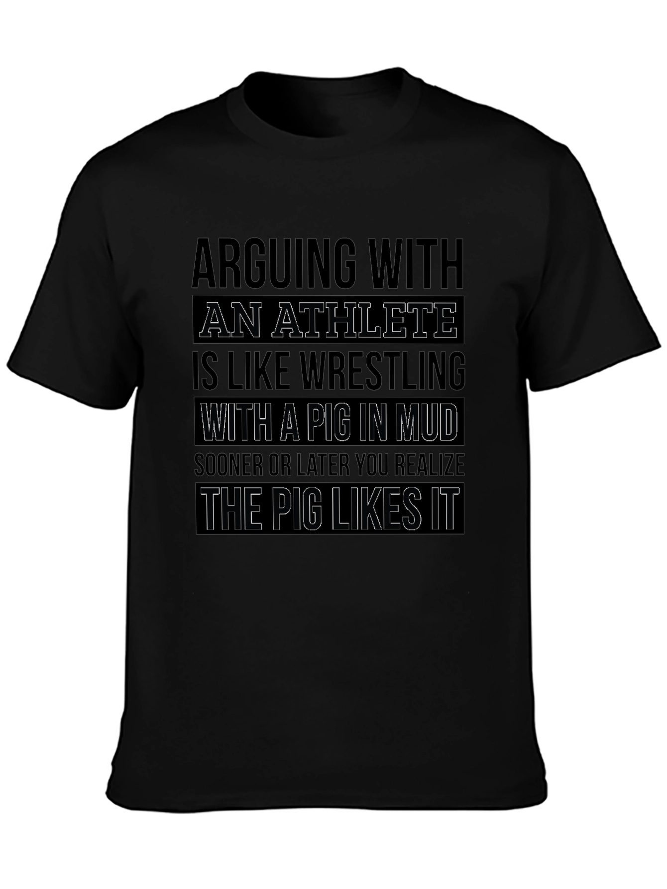 Athlete Pig in Mud T-Shirt
