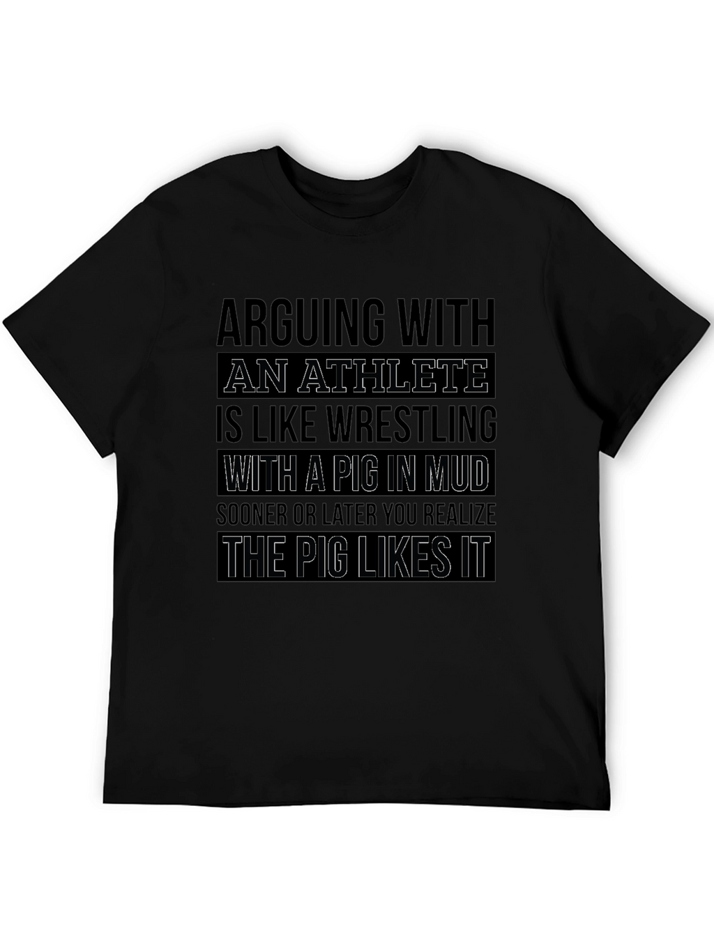 Athlete Pig in Mud T-Shirt