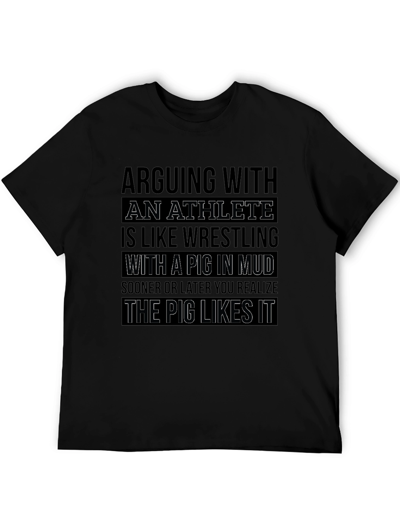 Athlete Pig in Mud T-Shirt