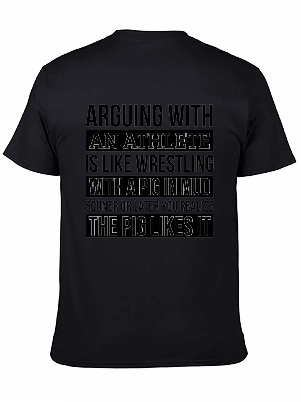Athlete Pig in Mud T-Shirt