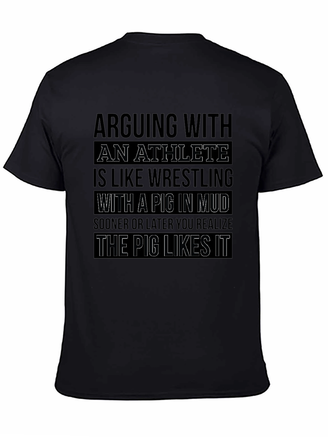 Athlete Pig in Mud T-Shirt