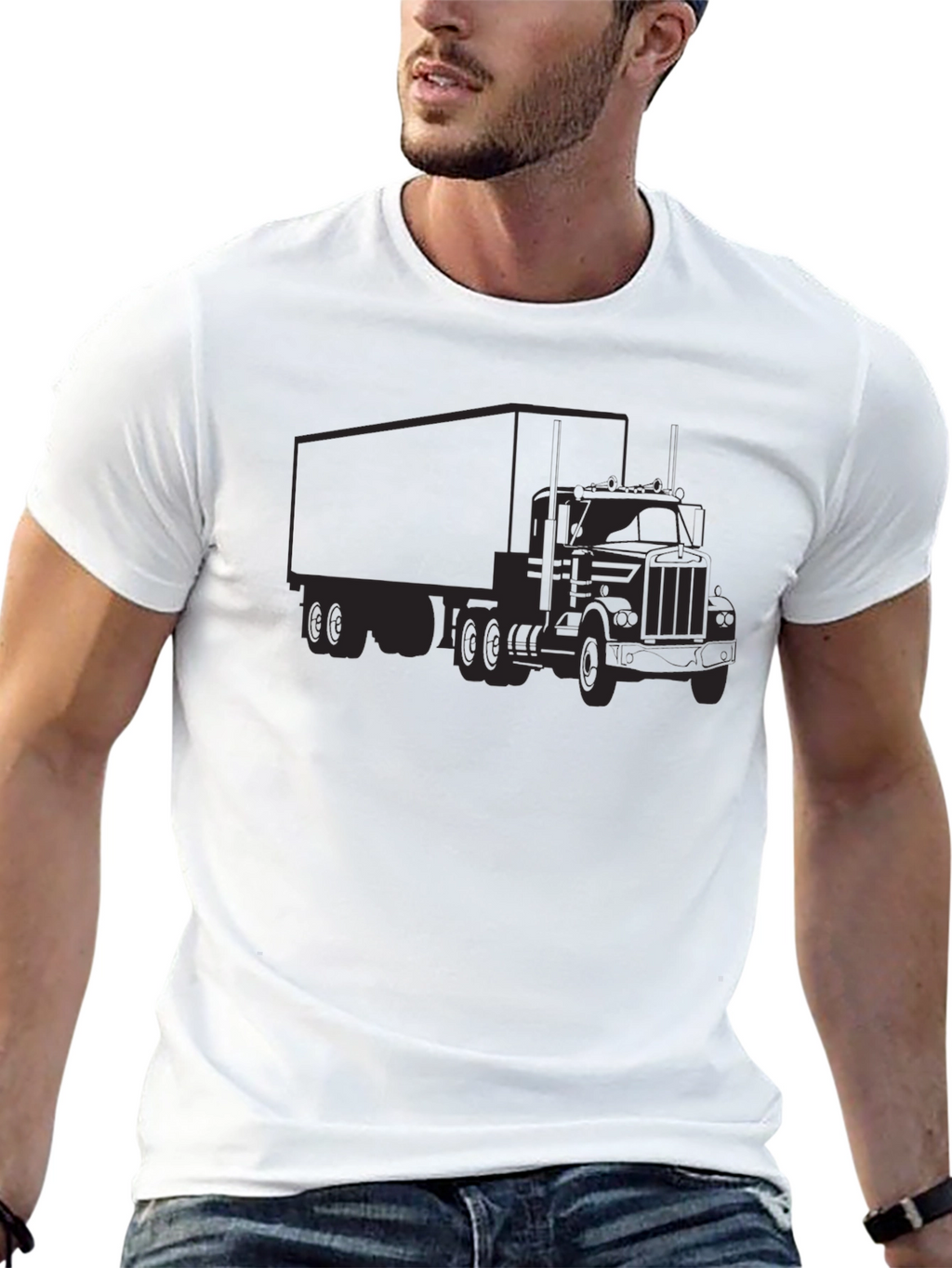 Truck Graphic Tee - Classic Trucker T-Shirt
