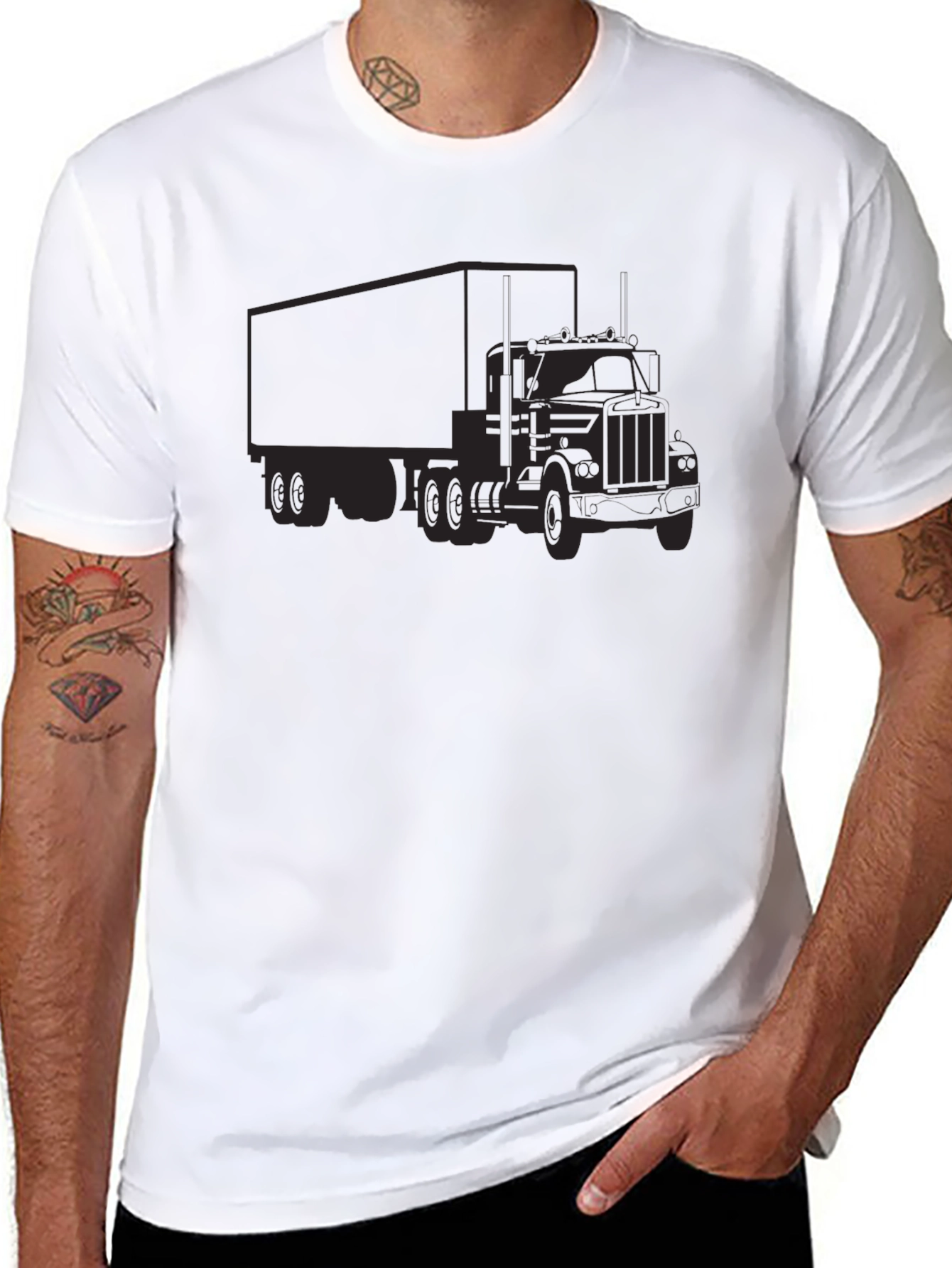 Truck Graphic Tee - Classic Trucker T-Shirt