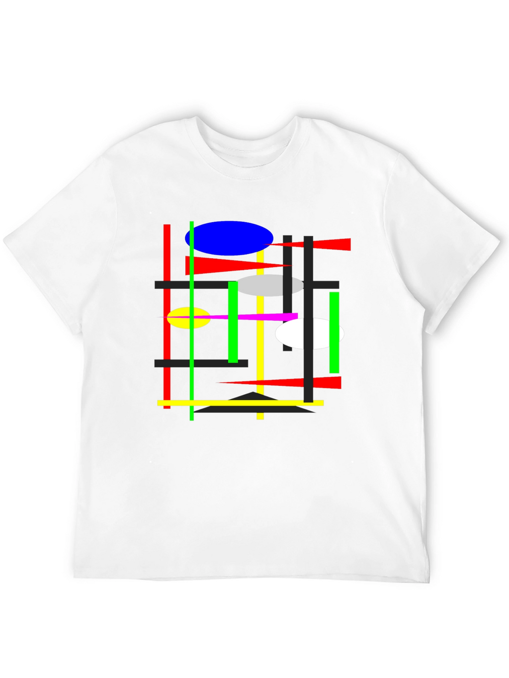 Abstract Graphic Tee - Mens Black T-Shirt