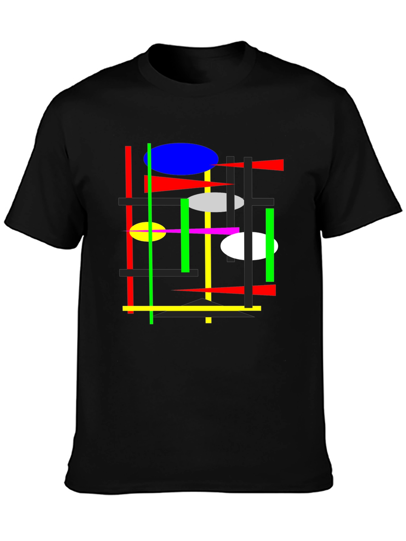 Abstract Graphic Tee - Mens Black T-Shirt