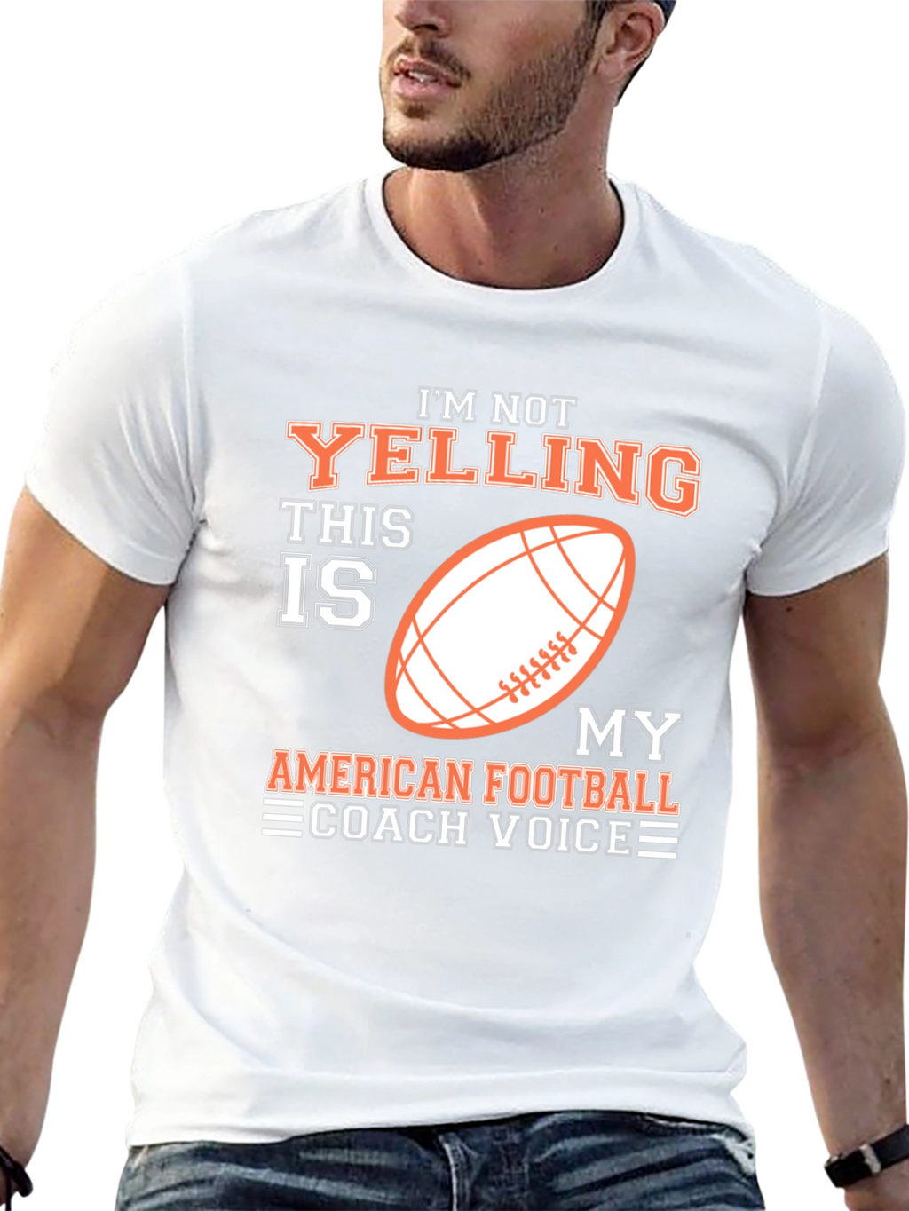 Football Coach Voice Graphic T-Shirt