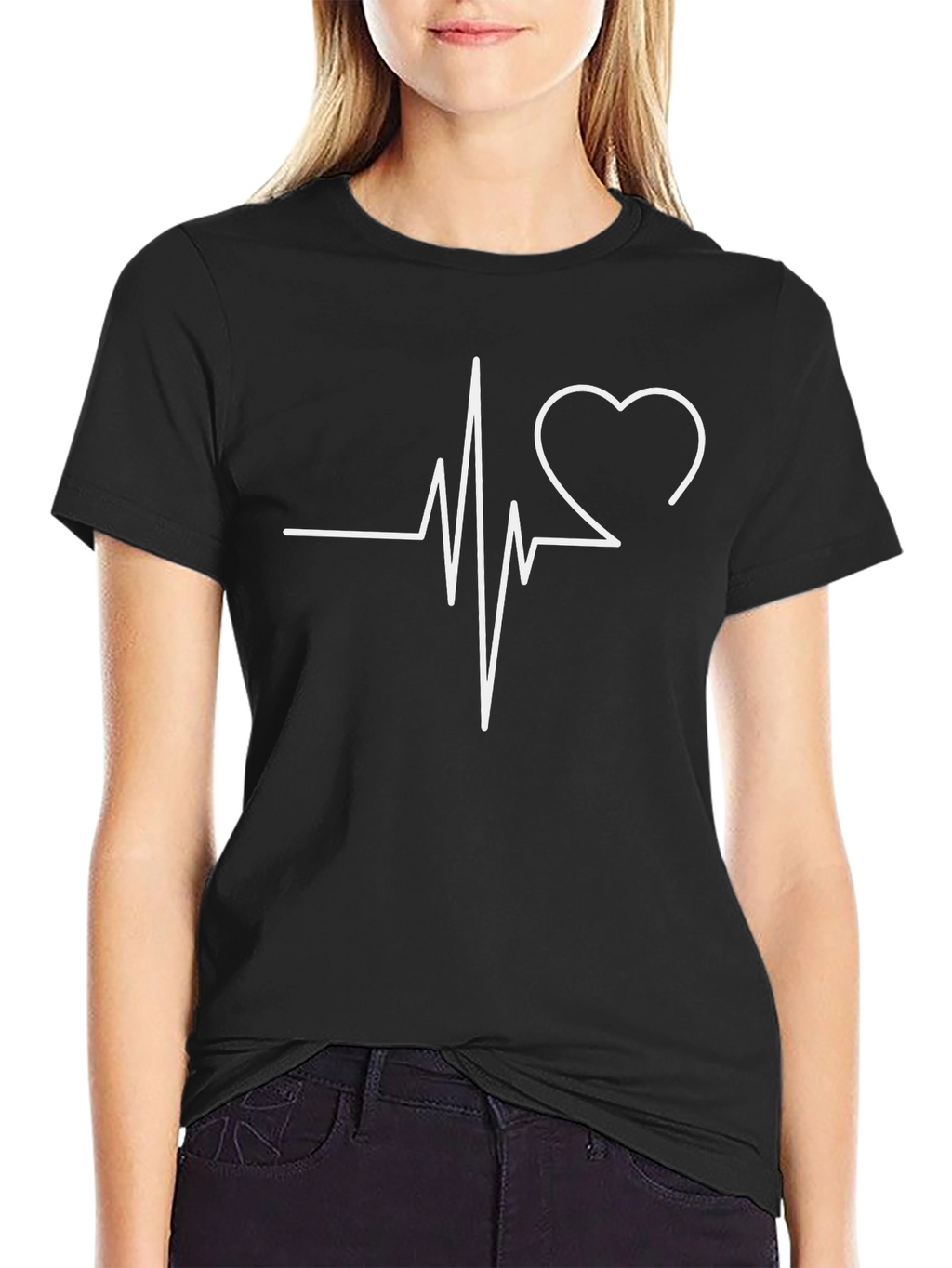 Heartbeat Heart Love Graphic Tee
