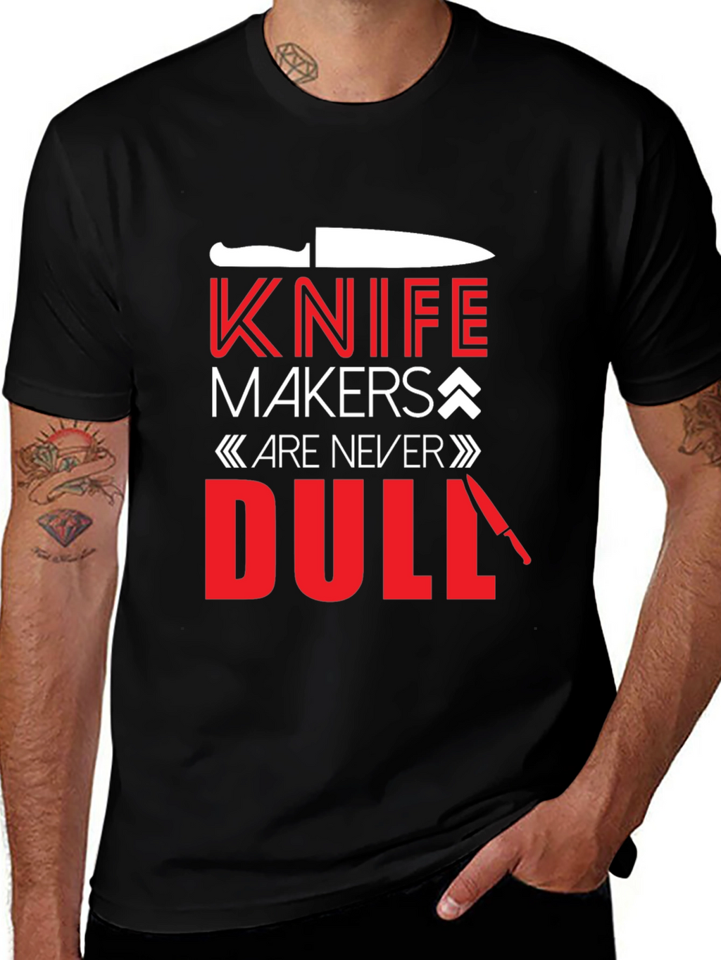 Knife Makers Are Never Dull Black T-Shirt