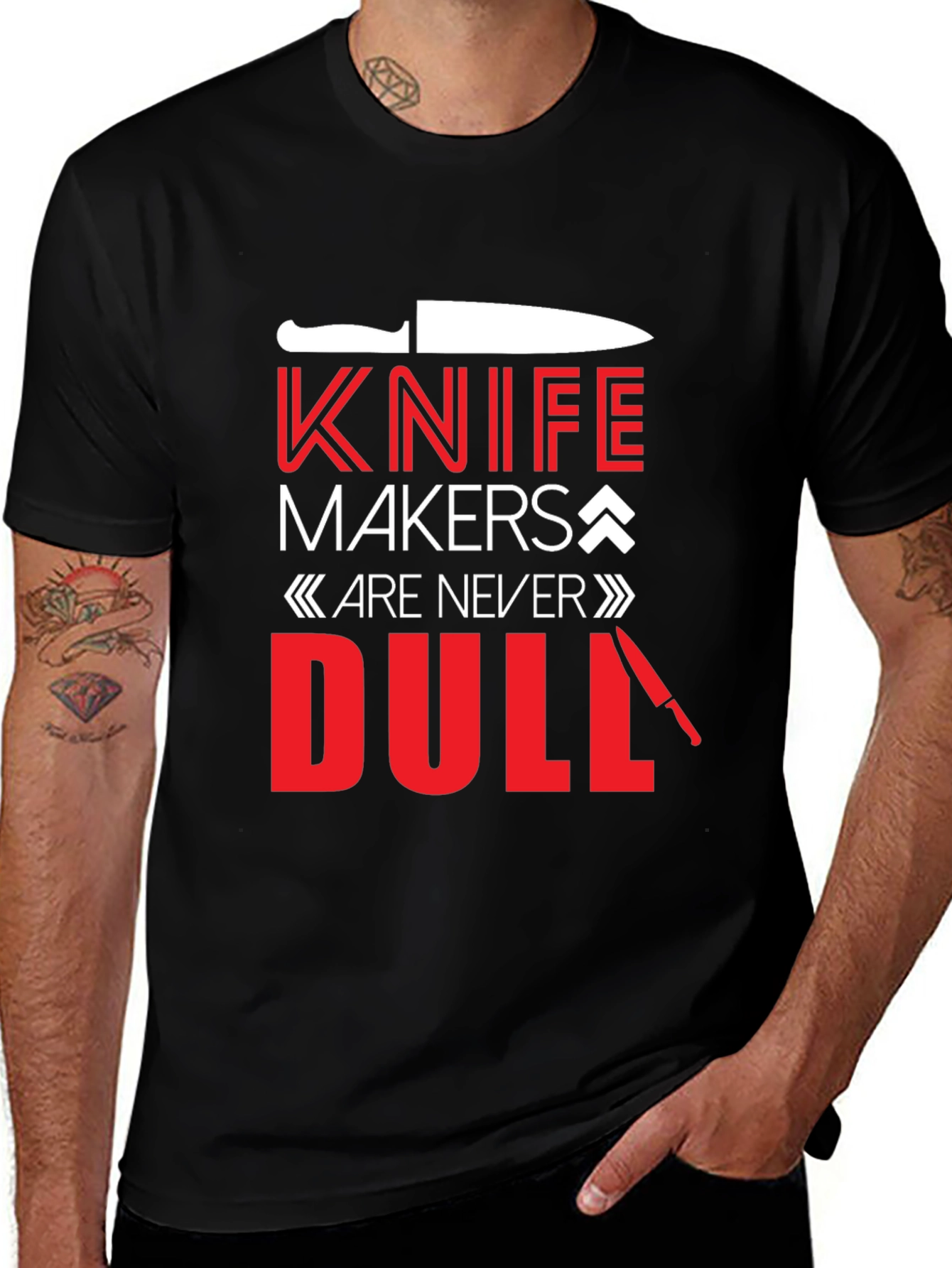 Knife Makers Are Never Dull Black T-Shirt
