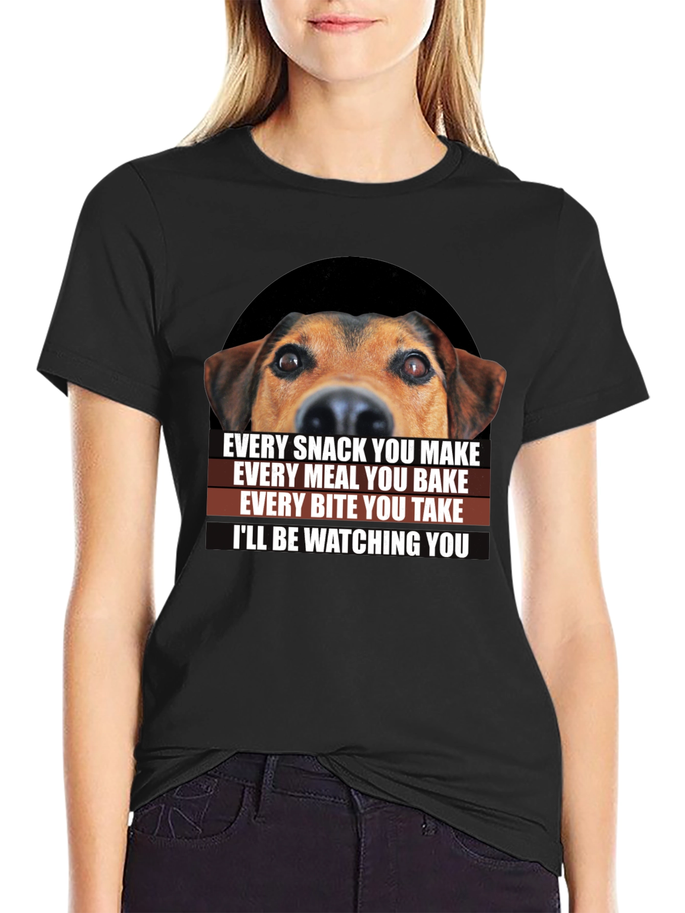 “I’ll Be Watching You” Dog T-Shirt – Funny Dog Lover Graphic Tee