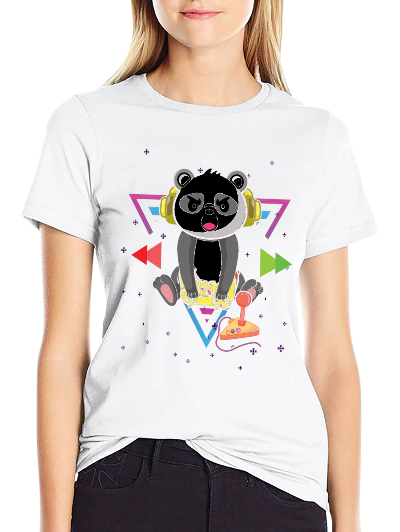 Gamer Panda Graphic Tee