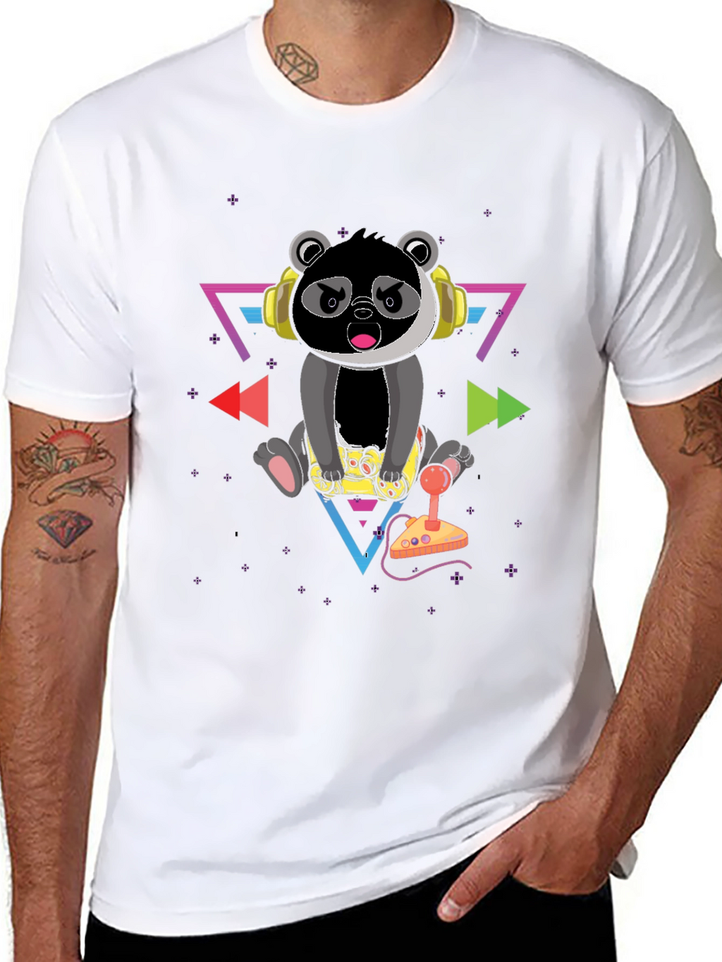Gamer Panda Graphic Tee