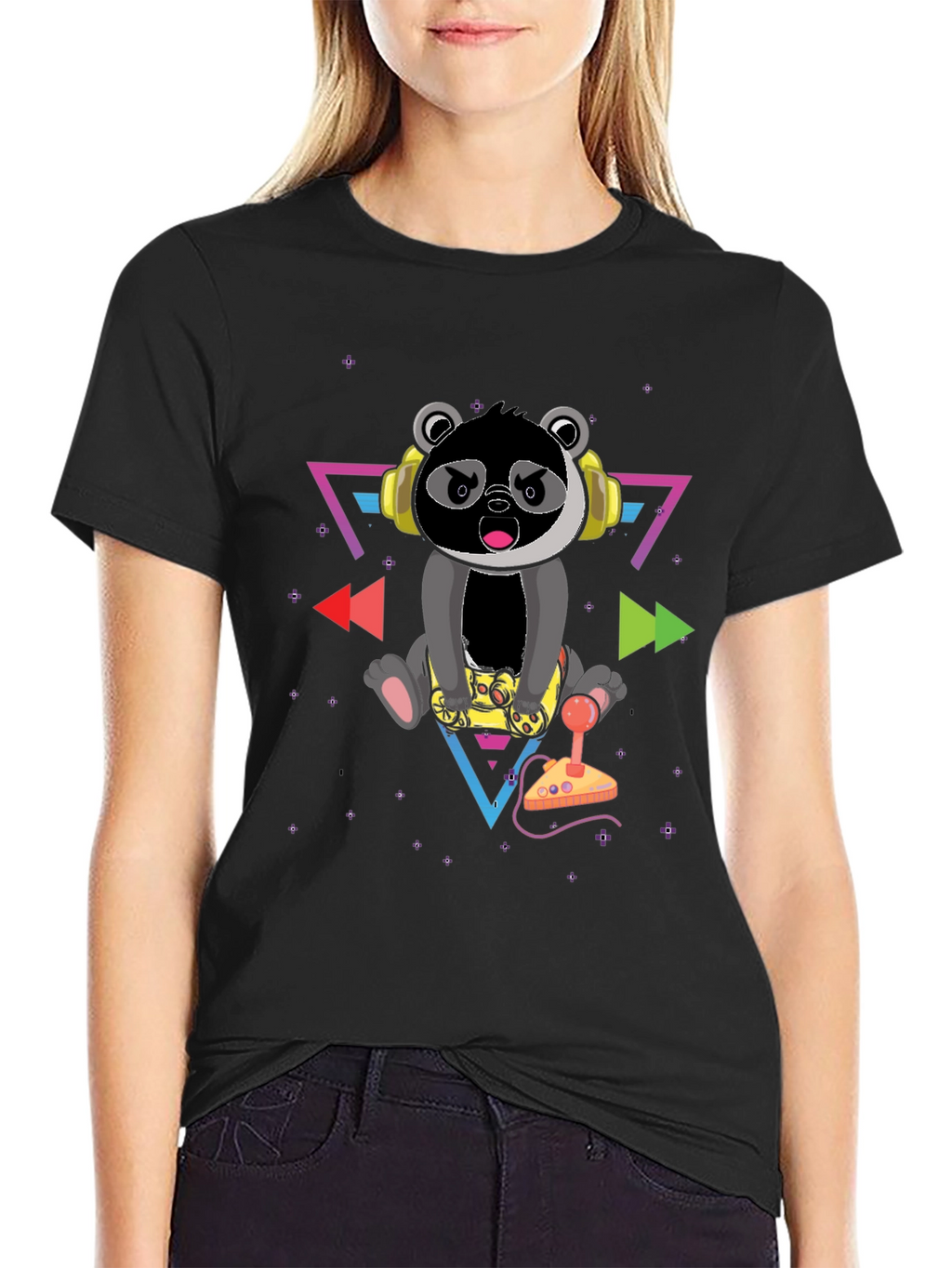 Gamer Panda Graphic Tee