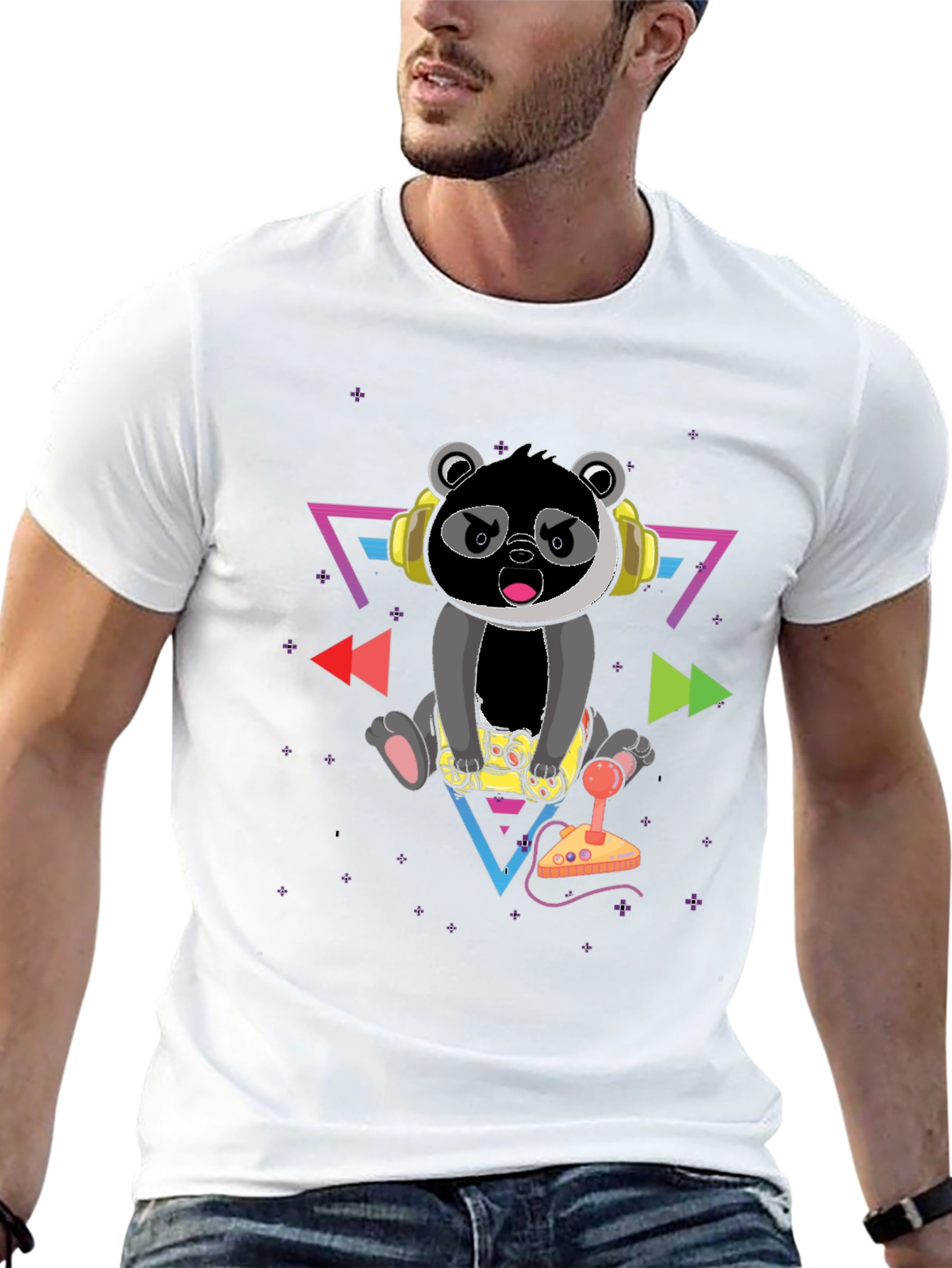 Gamer Panda Graphic Tee