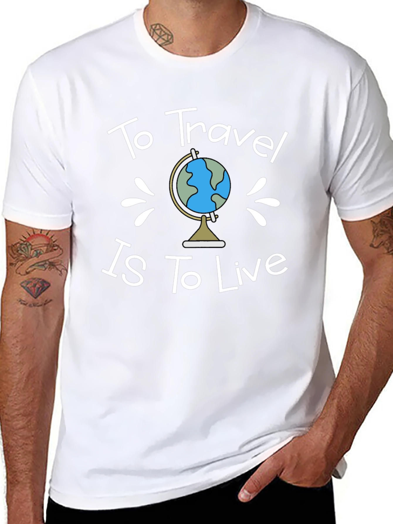 To Travel is To Live Black T-Shirt